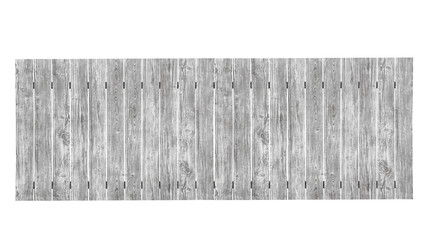 grey wooden fence isolated on transparent background.
