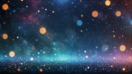 Fototapeta premium Abstract Blue And Orange Bokeh Background