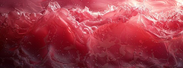 The moving red water surface makes for a beautiful wallpaper.