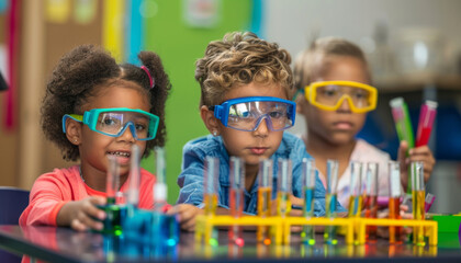 They are likely participating in a science experiment or activity