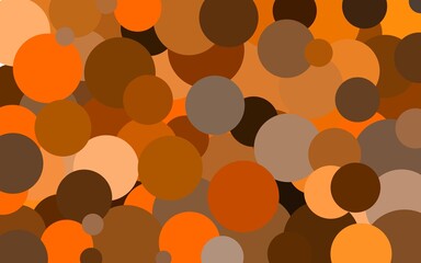 abstract image of an orange circle mosaic with black and brown gradations