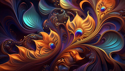 Abstract Fractal Background Design