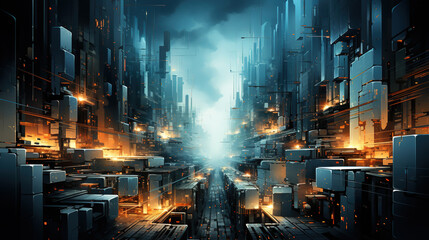  abstract design of some shapes