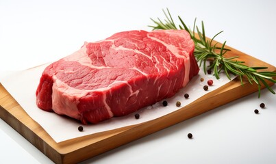 Fototapeta premium Beef steak, fresh and raw