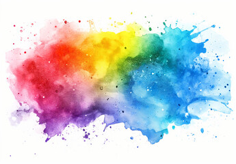 Obraz premium abstract watercolor background with splashes, watercolor splashes, paint splashes, abstract watercolor background