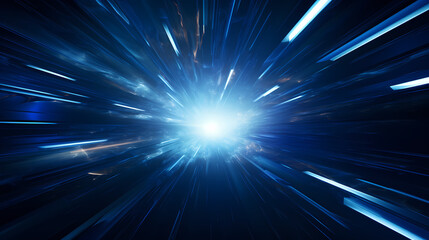 Blue light, starburst effect