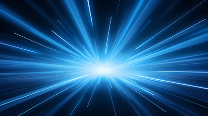 Fototapeta premium Blue light, starburst effect