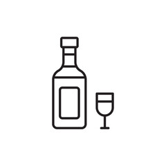 Champagne icon design with white background stock illustration