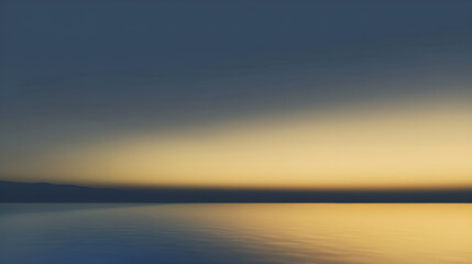 Twilight to Dawn: A Seamless Gradient Blend from Deep Navy Blue to Gentle Golden Hue Evoking Tranquility and Serenity