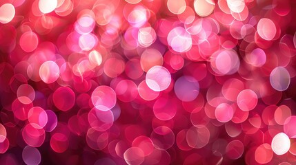 Illuminating Pink Hope of Breast Cancer Awareness Bokeh Lights on Dark Background