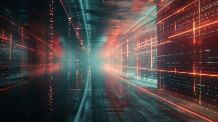 digital line from corner to corner