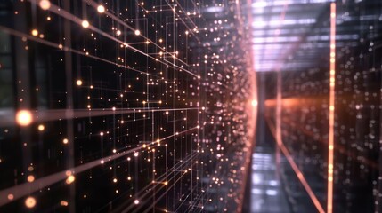 digital line from corner to corner