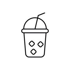 Drink icon design with white background stock illustration