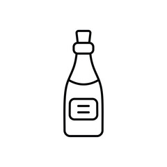 Wine icon design with white background stock illustration