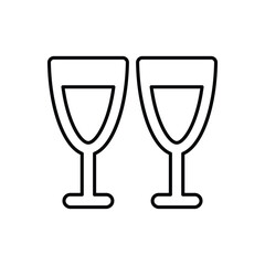 Drinks icon design with white background stock illustration