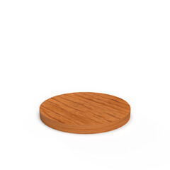 board isolated on white background Wooden tray