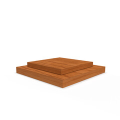 board isolated on white background Wooden tray