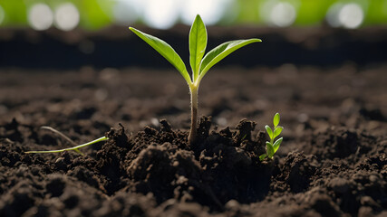 Fototapeta premium Green Thumb Guide: Essential Tips for Growing Plants