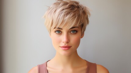 A pixie cut with textured layers