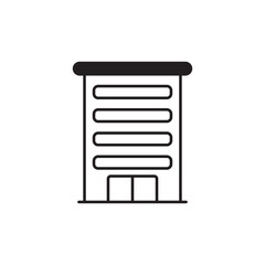 Building icon design with white background stock illustration