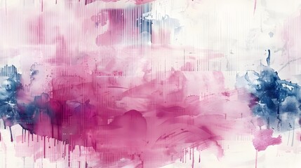 Ethereal Fluid Watercolor Abstraction in Soft Pink Purple and Blue Tones