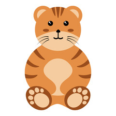 Cute Wildlife Diversity Illustration with Cartoon Style. Isolated Vector on White Background.