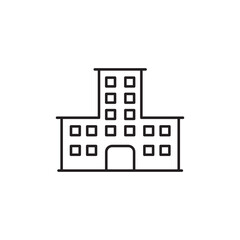 Building icon design with white background stock illustration