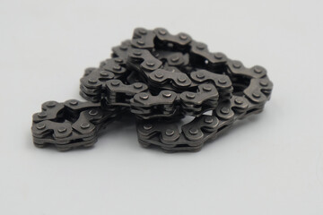 motorcycle chain isolated on a white background