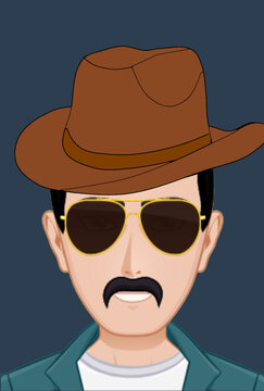 man with a hat