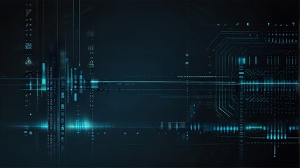 Fototapeta premium Digital Synapses - A Network in Motion