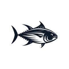 Detailed Tuna Fish Vector Design - Ideal for Seafood and Fishing Stock Images