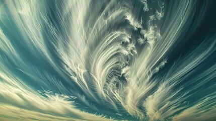 Dynamic clouds swirling in time-lapse sky