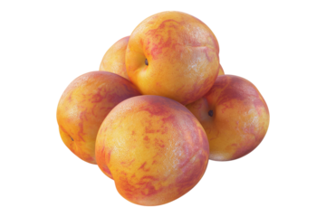 Apricot isolated on transparent background