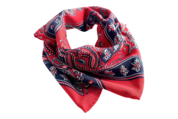 Bandanna accessory isolated on transparent background