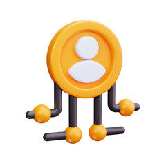 user 3d render icon