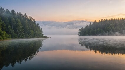 Misty Morning on the Lake