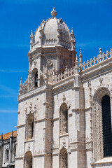 View of mosteiro dos Jeronimos in Belem, Lisbon, Portugal