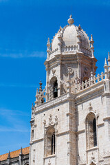 View of mosteiro dos Jeronimos in Belem, Lisbon, Portugal