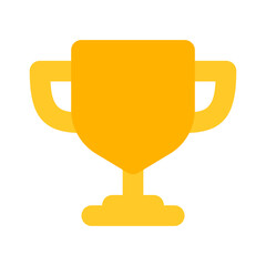 Trophy award achievement ui color icon