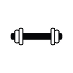 dumbble icon with white background vector stock illustration