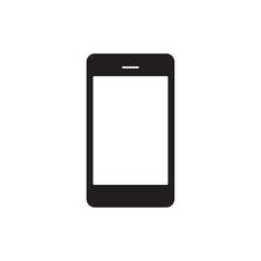 Smartphone flat icon for websites