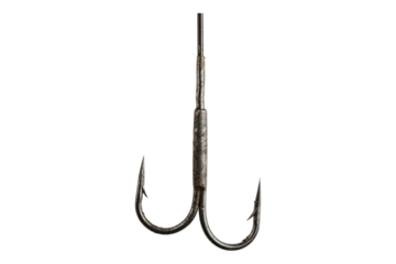 fishing hook isolated on transparent background
