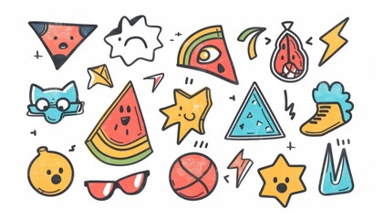 vector stickers pack