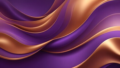 Fototapeta premium Bright purple gold flowing wavy spiral abstract modern background. Evoking a Sense of Cosmic Energy and Unbounded Creativity. Rainbow color gradient relief. Colorful abstract modern background