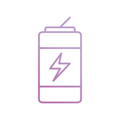 energy drink icon with white background vector stock illustration