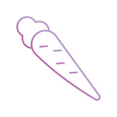 vegetable icon with white background vector stock illustration