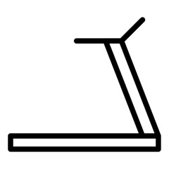 Treadmill outline icon. vector thin line icon for mobile app, website, logo and presentation design.