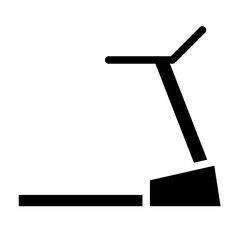 Treadmill solid icon. vector glyph icon for mobile app, website, logo and presentation design.
