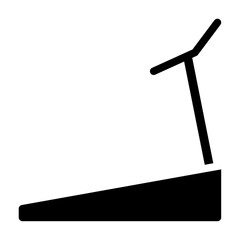 Treadmill solid icon. vector glyph icon for mobile app, website, logo and presentation design.