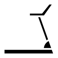 Treadmill solid icon. vector glyph icon for mobile app, website, logo and presentation design.